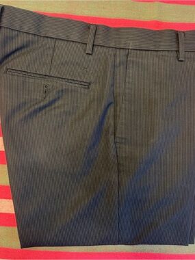 Dockers Men’s Pinstripe Dress Pants in Black